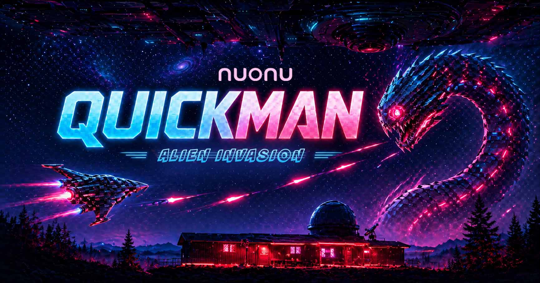 Quickman Alien Invasion Arcade-Spiel