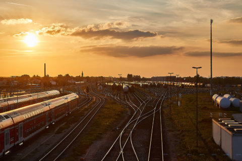 Gleisbereich zum Güterbahnhof