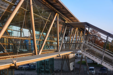 Übergang und Treppe Wartungsgang