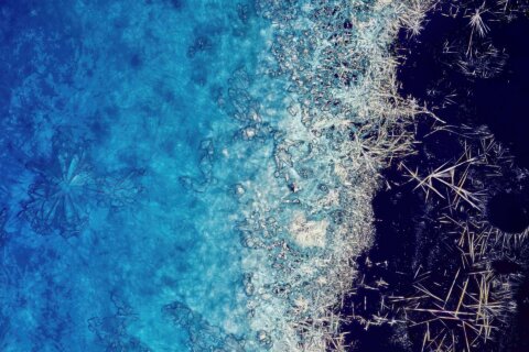 Kupfersulfat Spüli Isopropanol Wasser "Crystal Beach"