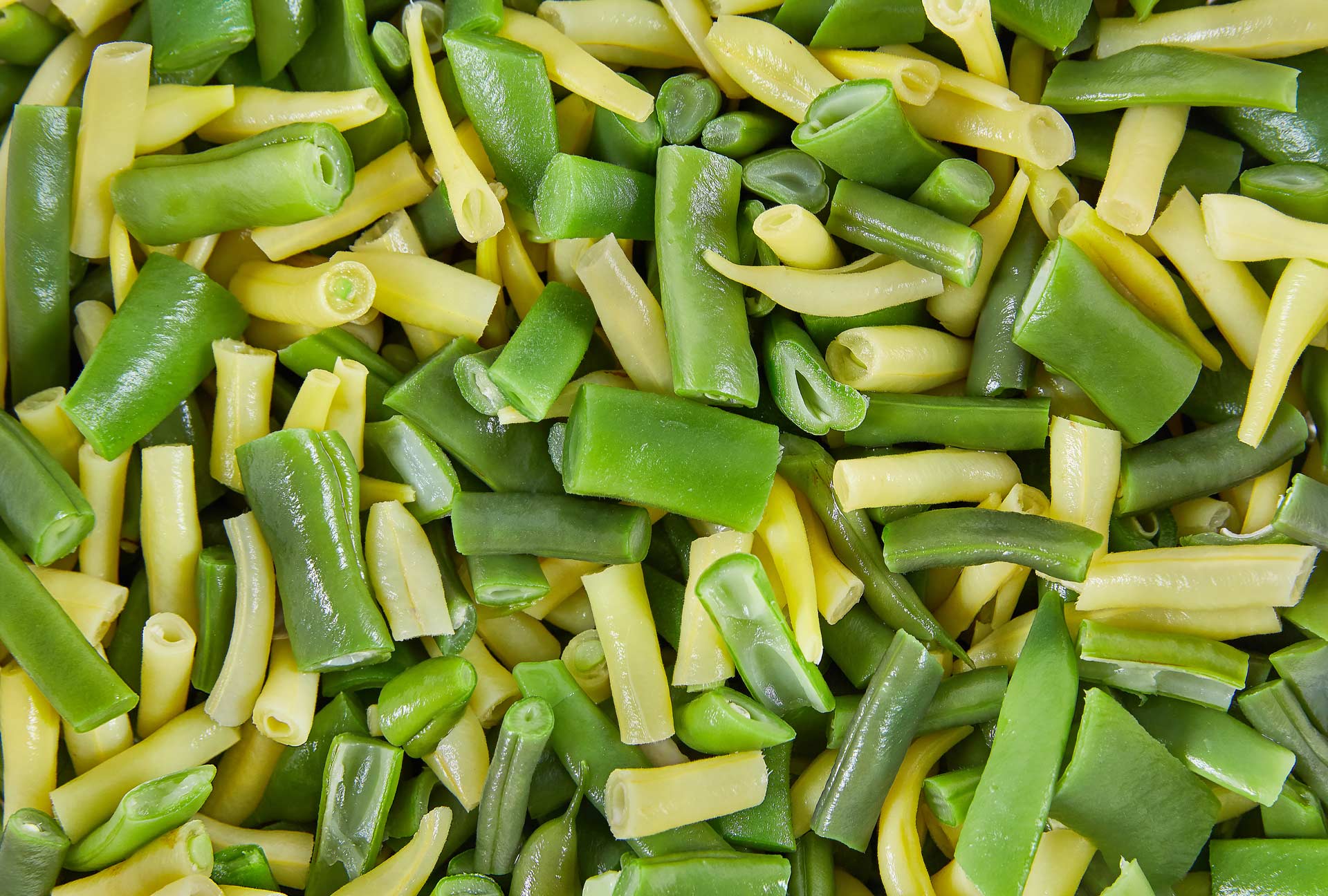 Blanchierte Bohnen