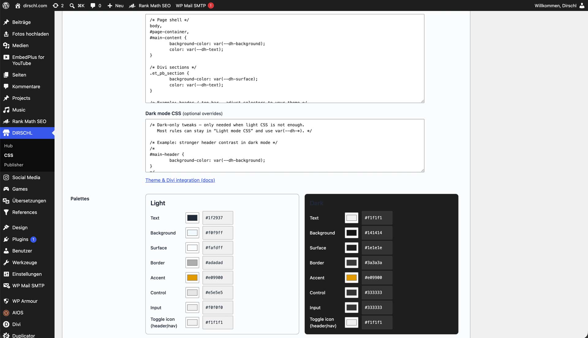 dirschl-hub-wordpress-plugin-suite-backend DIRSCHL Hub – WordPress Plugin Suite