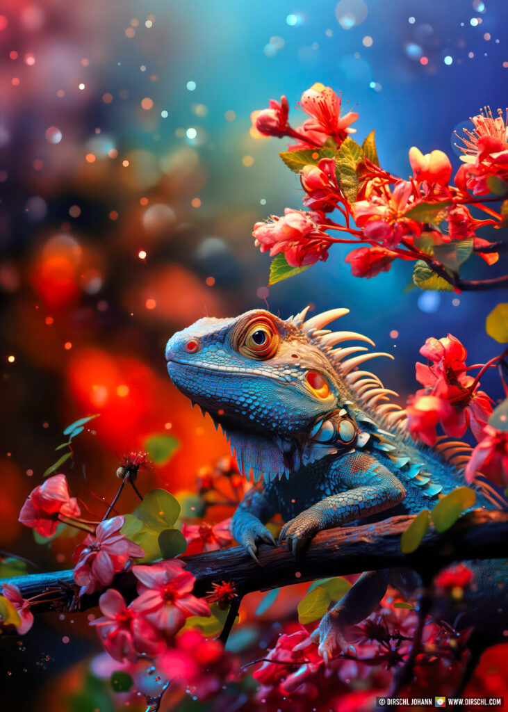 dirschl-johann-midjounrey-tilt-colorful-iguana
