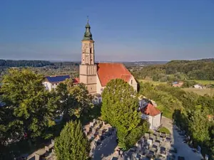 Luftbild Margarethenberg, AÖ, Oberbayern, Inn-Salzach