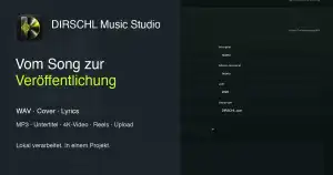 DIRSCHL Music Studio – Songs veröffentlichen