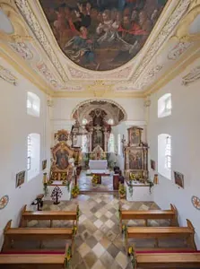 Kirche Maria, Innenraum, Heimsuchung, Langwinkl, Rottal-Inn
