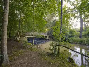 Brücke im Lichtlberger Wald, Gern, Eggenfelden, Niederbayern