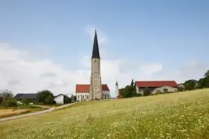 Kirche Schildthurn, Rottal-Inn, Niederbayern, Holzland