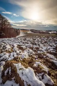 Winter Landschaft, Friesing Aussicht, Altötting, Oberbayern