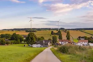 Windpark Dirnaich Höhe B388, Siebengadern, Rottal-Inn
