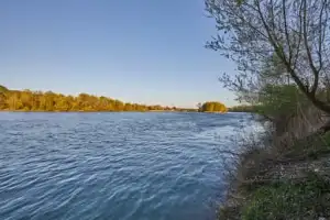 Dornitzen Aussicht über den Inn nach Marktl, Inn-Salzach
