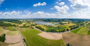 Luftbild Rottauensee Stausee, Rottal-Inn, Niederbayern