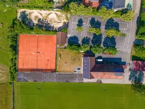 Ortsansicht Luftbild, Perach, Altötting, Oberbayern