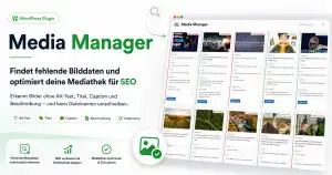 DIRSCHL Media Manager – WordPress Mediathek Plugin | Alt-Text & SEO