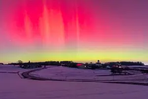 Polarlichter vom 19.01.2026 in Ecking, Reischach, Altötting