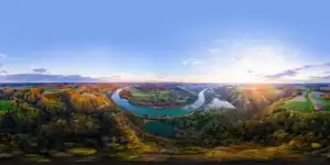 Leonberg Aussicht, Marktl, Landkreis Altötting, Inn-Salzach – 360° Panorama