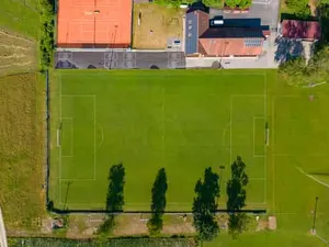Ortsansicht Luftbild Perach, Altötting, Oberbayern