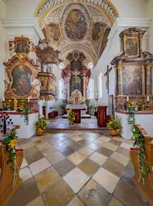 Kirche Maria, Innenraum, Heimsuchung, Langwinkl, Rottal-Inn