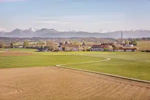 Eschlberg Aussicht bei Mehring, Landkreis Altötting