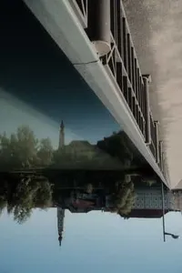 Blick auf Braunau von der Innbrücke aus fotografiert