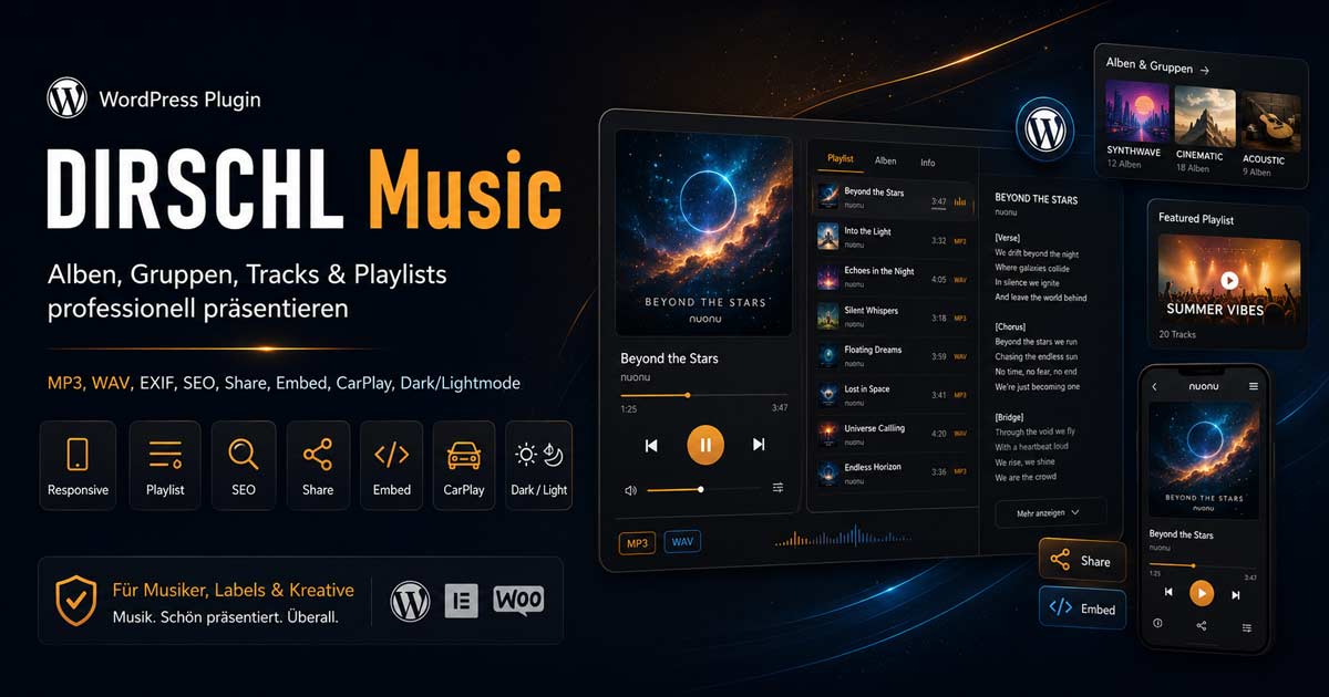 DIRSCHL Music WordPress Plugin
