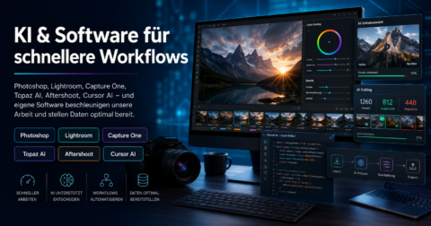 Photoshop, Lightroom, Capture One, Topaz AI, Aftershoot, Evoto und Co.