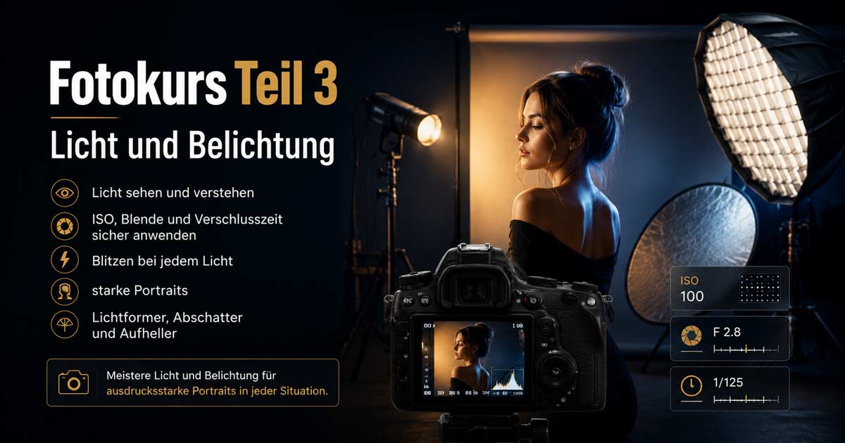 Fotokurs Teil 3, Licht und Belichtung mit Johann Dirschl