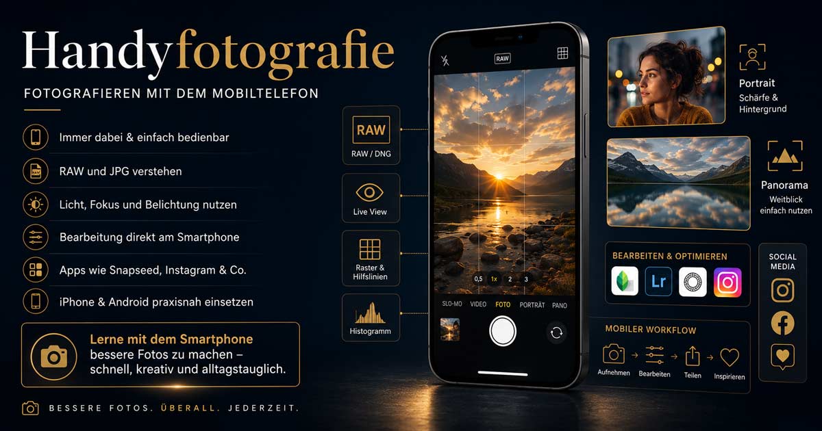 Handyfotografie, das Smartphone als Kamera