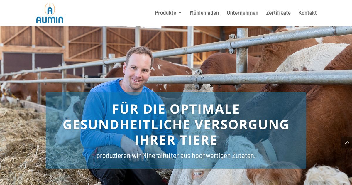 Peter Auer Mühle und Mischfutterbetrieb, Mühlenladen » AUMIN