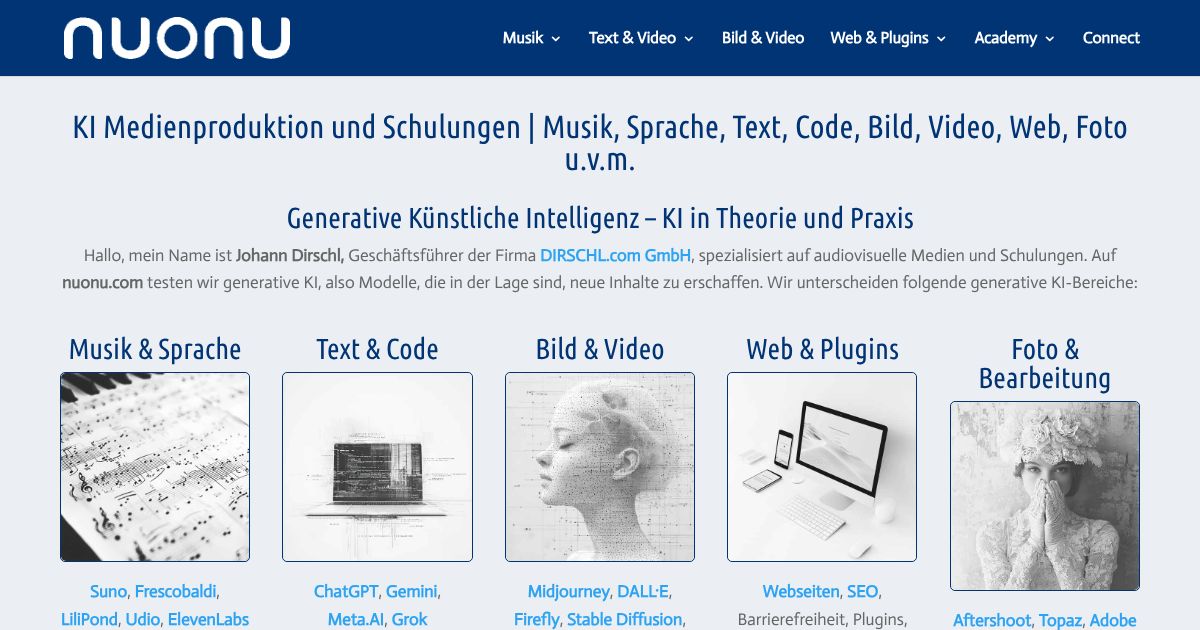 Generative Künstliche Intelligenz – KI in Theorie und Praxis – nuonu | Lizenzfreie Musik
